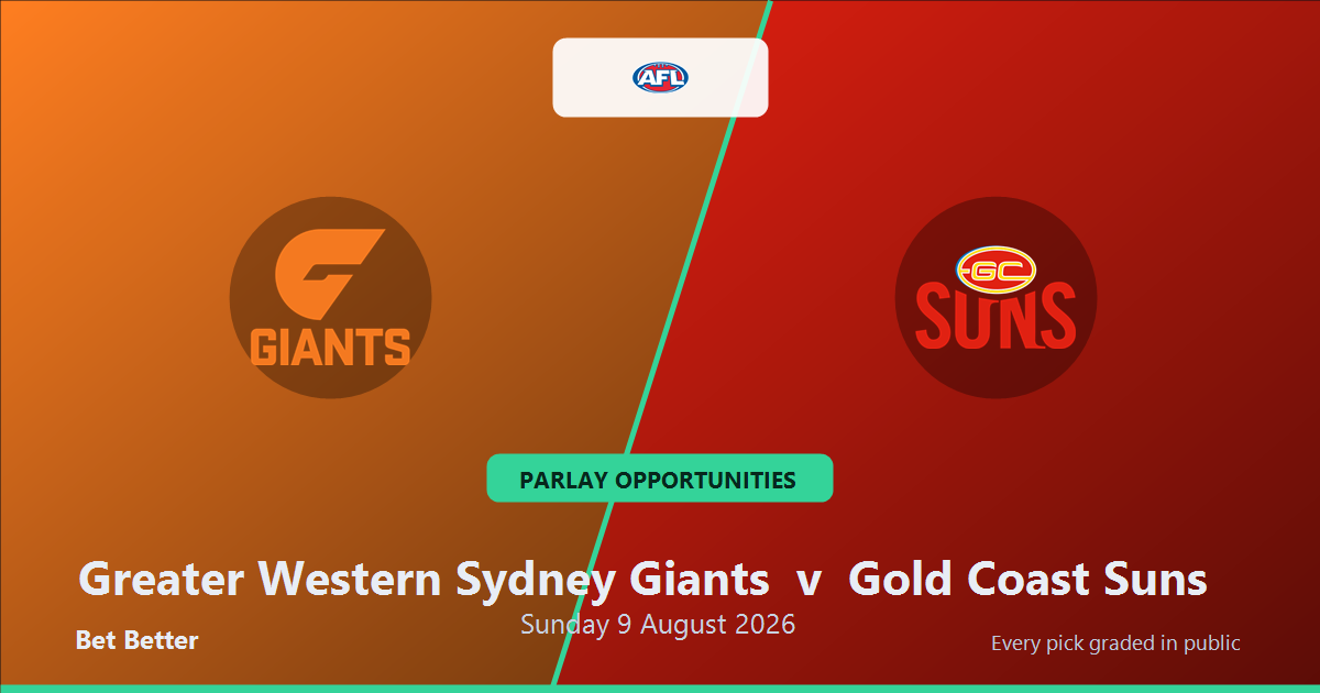 Greater Western Sydney Giants vs Gold Coast Suns Prediction & Same Game Multi picks Key Insights: High-Value Opportunity
