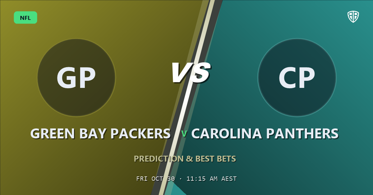 Green Bay Packers vs Carolina Panthers Prediction & Picks, October 29, 2026