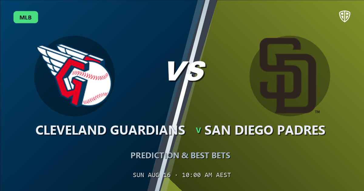 Cleveland Guardians vs San Diego Padres Prediction and Picks, August 16, 2026