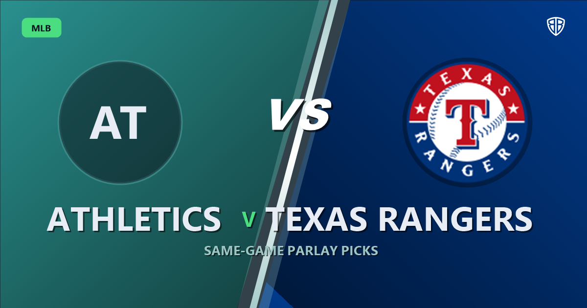 Athletics vs Texas Rangers Prediction and Same Game Parlay picks, August 16, 2026