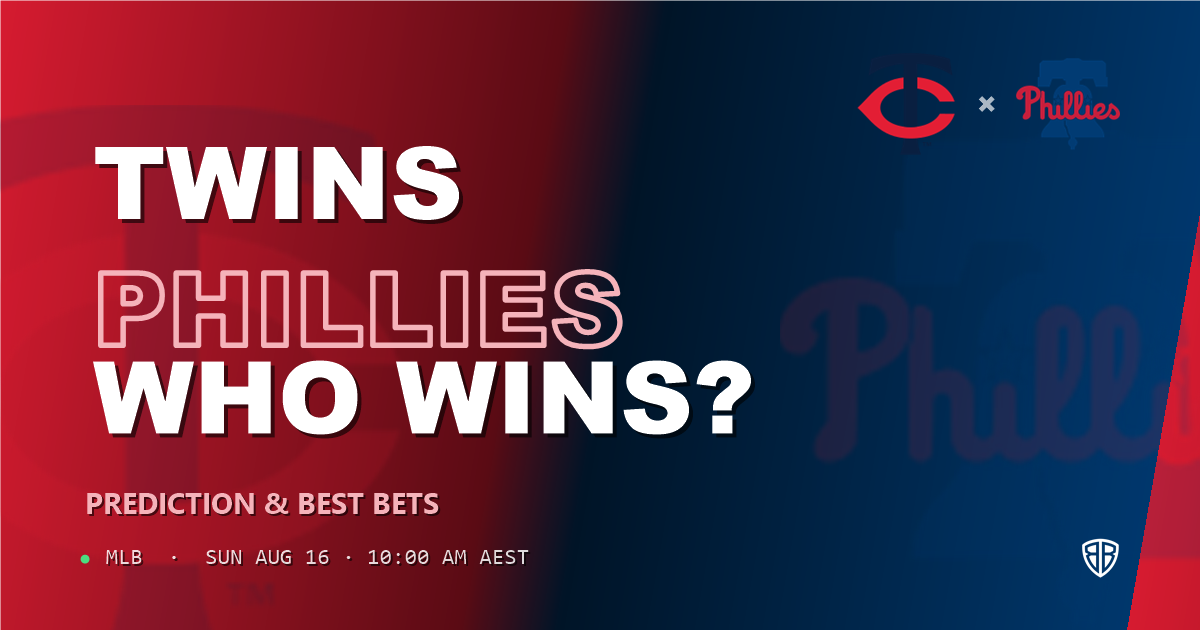 Minnesota Twins vs Philadelphia Phillies Prediction and Picks, August 16, 2026
