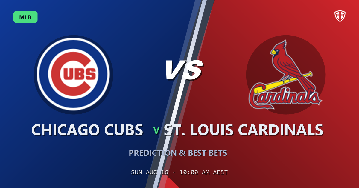 Chicago Cubs vs St. Louis Cardinals Prediction and Picks, August 16, 2026