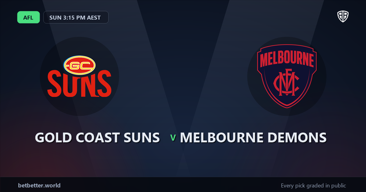 Gold Coast Suns vs Melbourne Demons Prediction & Picks: Stat-Based Insights
