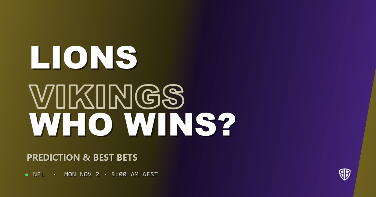 Detroit Lions vs Minnesota Vikings Prediction & Picks, November 1, 2026