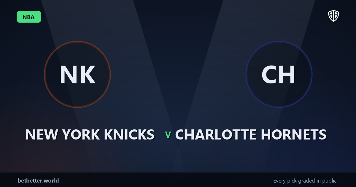 New York Knicks vs Charlotte Hornets Prediction & Same Game Parlay picks Key Insights: Analytics Breakdown