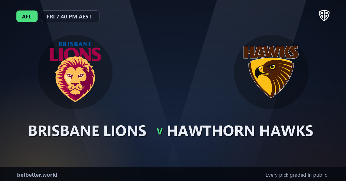 Brisbane Lions vs Hawthorn Hawks Prediction & Same Game Multi picks Top SGM: High-Value Opportunity