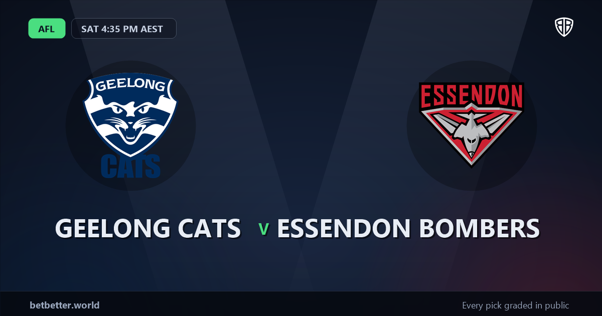 Geelong Cats vs Essendon Bombers Prediction & Picks: Expert Footy Betting Guide