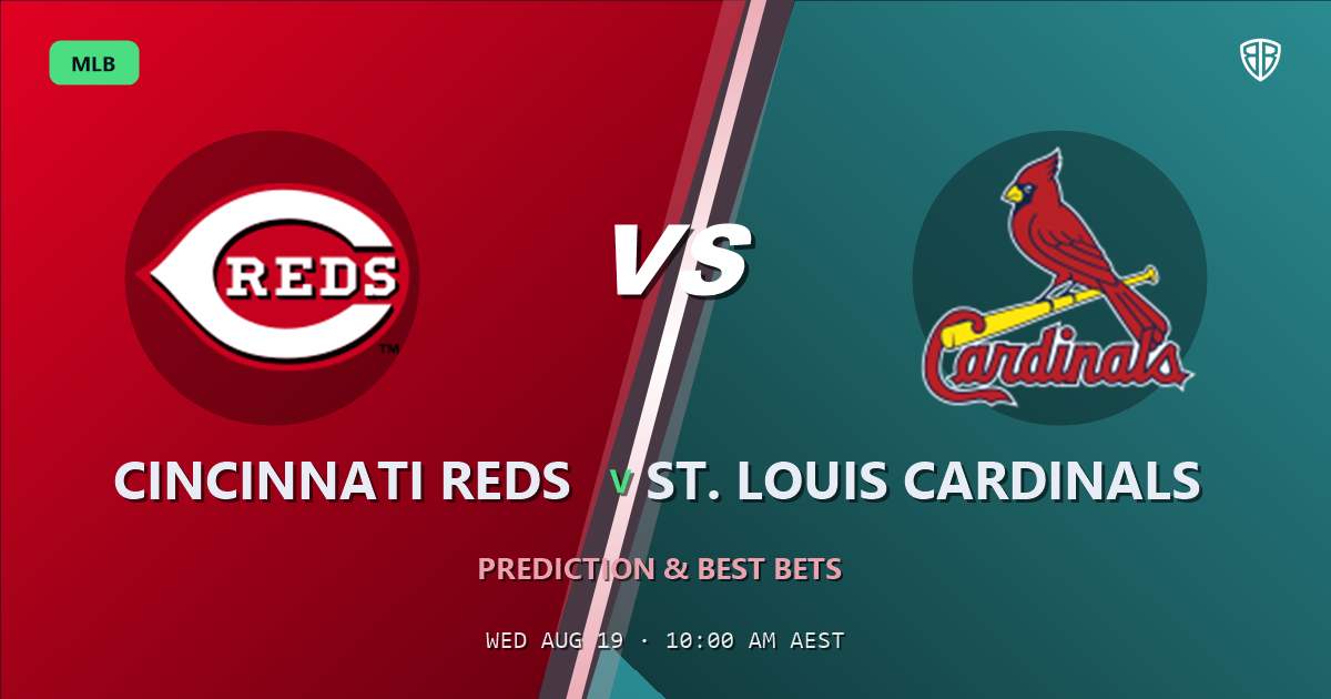 Cincinnati Reds vs St. Louis Cardinals Prediction and Picks, August 19, 2026