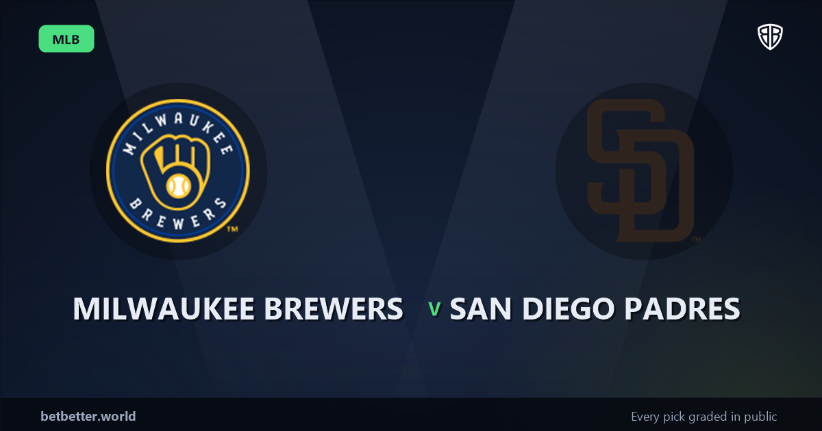 Milwaukee Brewers vs San Diego Padres Prediction & Same Game Parlay picks Top SGP: Our Expert MLB Analysis