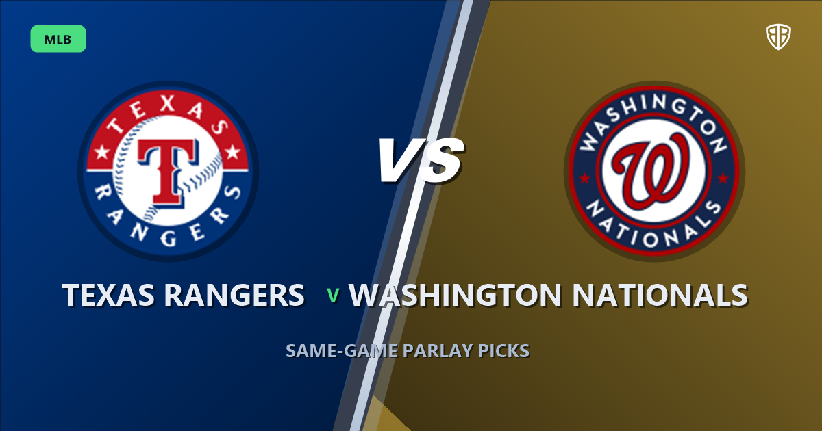 Texas Rangers vs Washington Nationals Prediction and Same Game Parlay picks, August 21, 2026