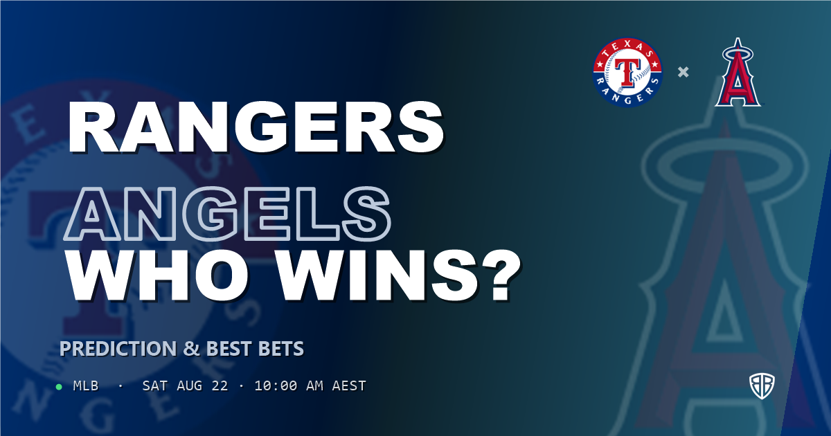 Texas Rangers vs Los Angeles Angels Prediction and Picks, August 21, 2026