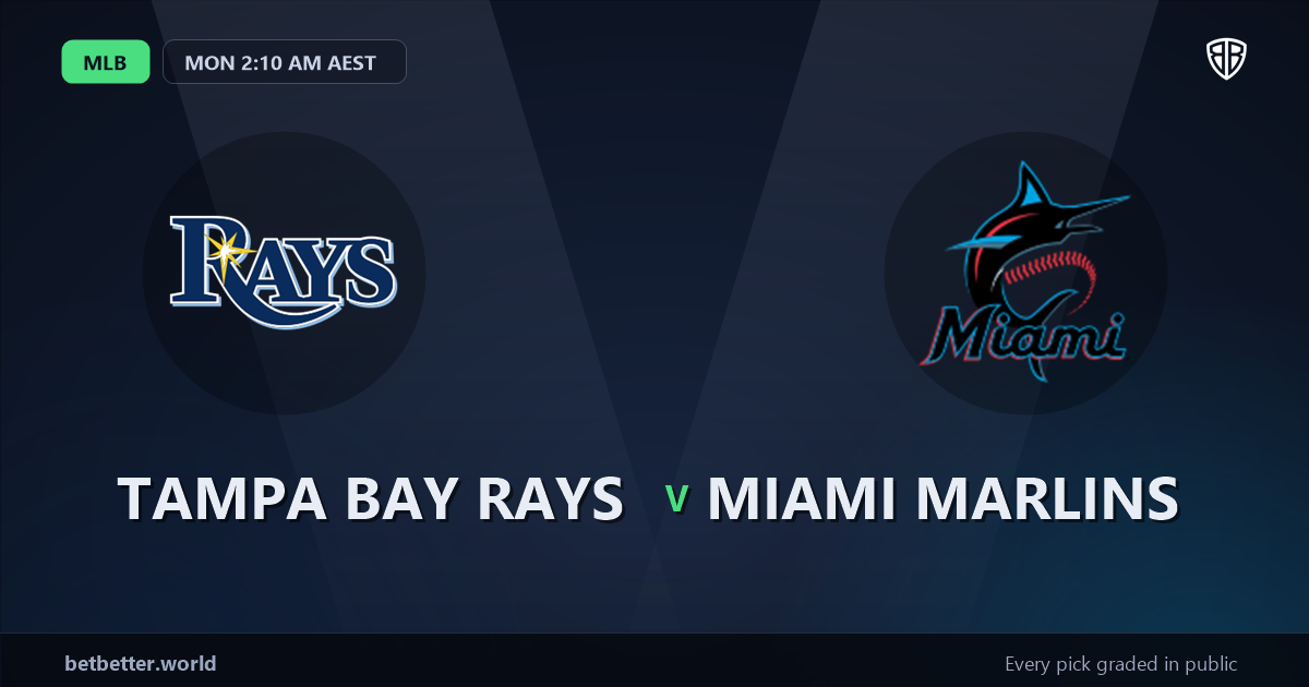 Tampa Bay Rays vs Miami Marlins Prediction & Picks: Odds Analysis & Top Props