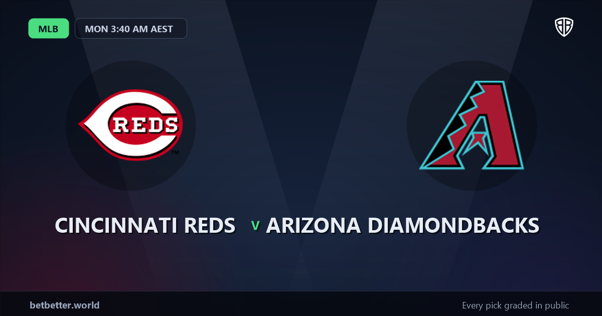 Cincinnati Reds vs Arizona Diamondbacks Prediction & Picks: Stat-Based Baseball Insights
