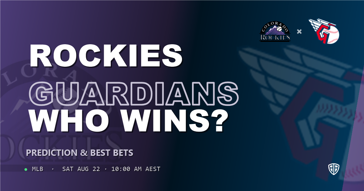 Colorado Rockies vs Cleveland Guardians Prediction and Picks, August 22, 2026