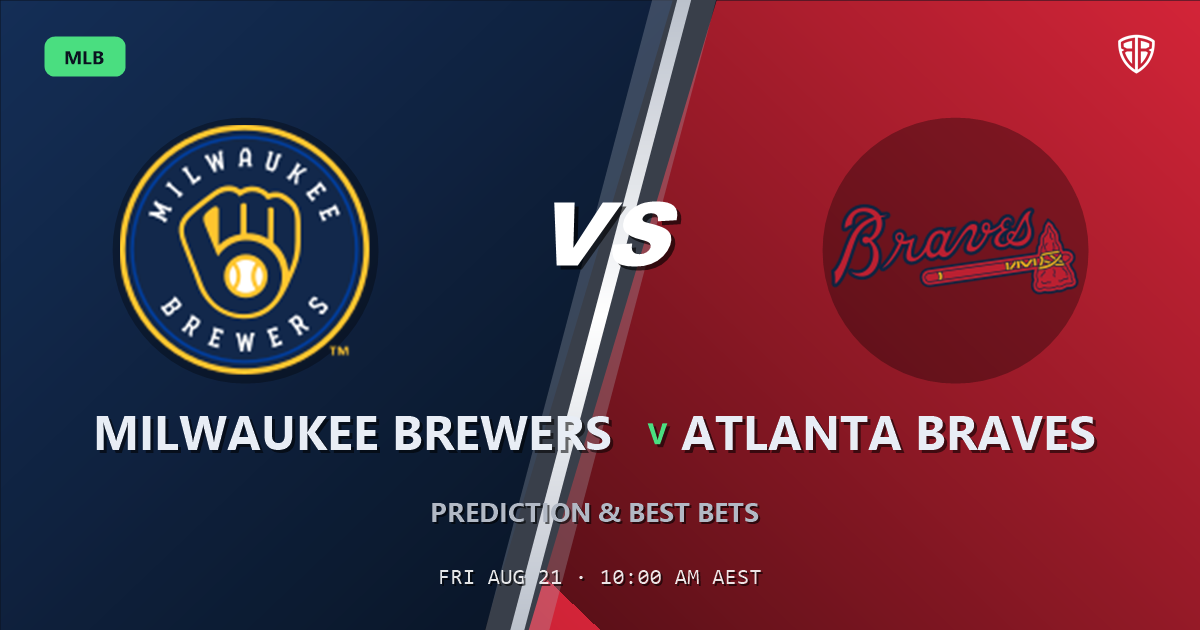 Milwaukee Brewers vs Atlanta Braves Prediction and Picks, August 22, 2026