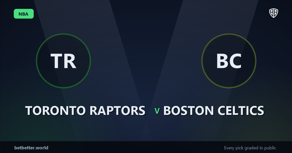 Toronto Raptors vs Boston Celtics Prediction & Same Game Parlay picks Key Insights: Analytics Breakdown