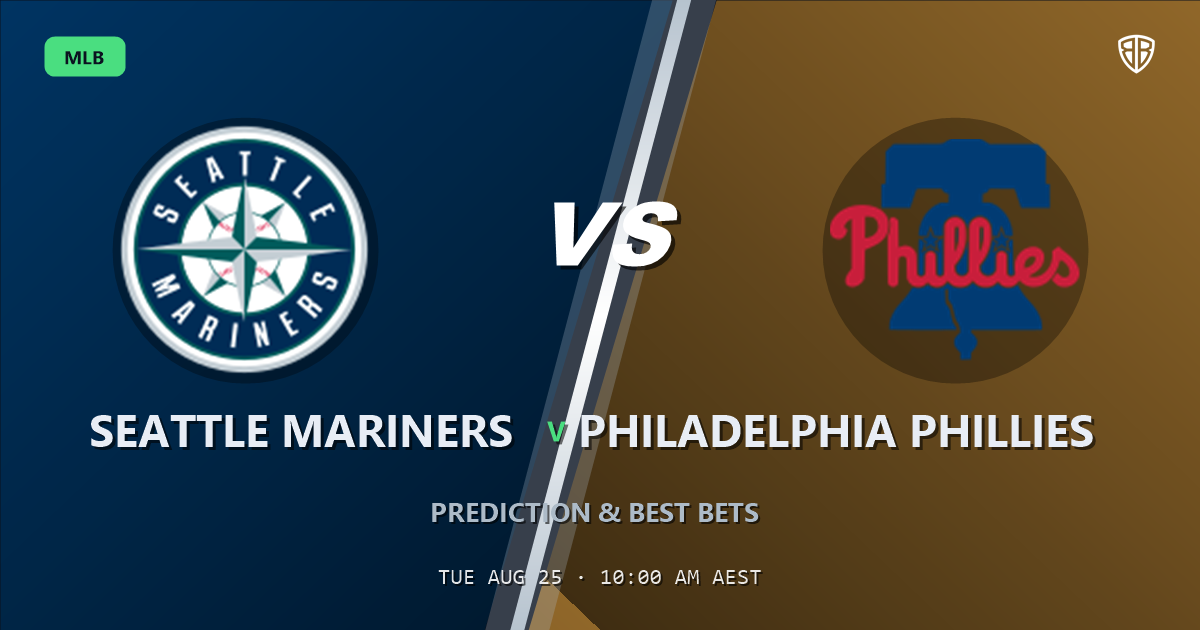 Seattle Mariners vs Philadelphia Phillies Prediction and Picks, August 24, 2026