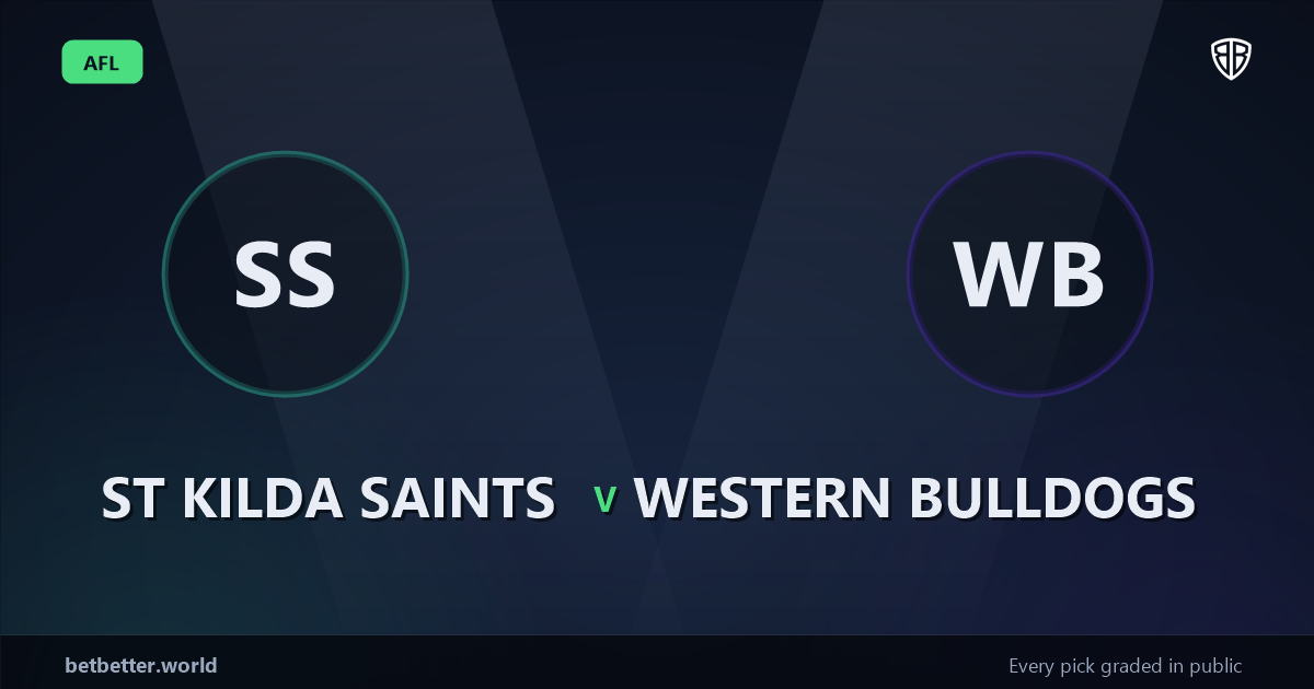 St Kilda Saints vs Western Bulldogs Prediction & Picks (Mason Wood Key Factor): Odds Analysis & Top Props