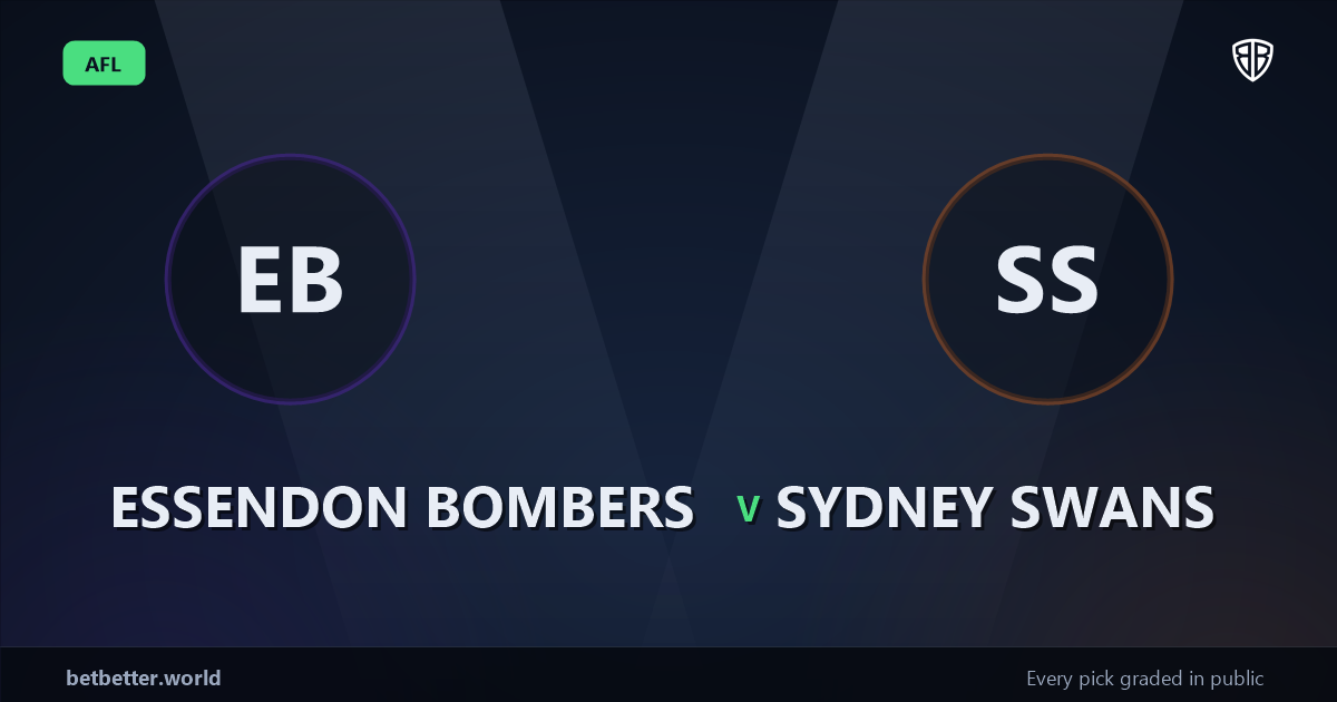 Essendon Bombers vs Sydney Swans Same Game Multi Tips & Prediction