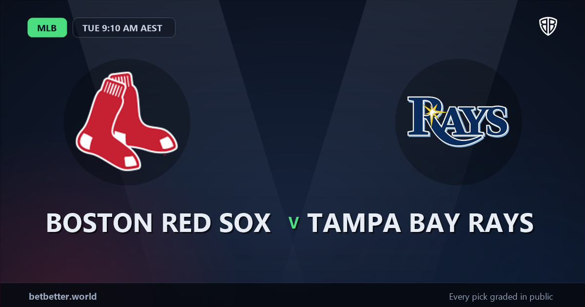 Boston Red Sox vs Tampa Bay Rays Prediction & Same Game Parlay picks Top SGP: Our Expert MLB Analysis