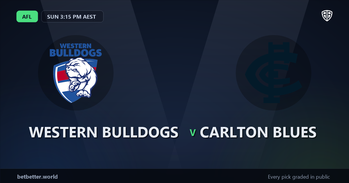 Western Bulldogs vs Carlton Blues Prediction & Same Game Multi picks Value Multi: Analytics Breakdown