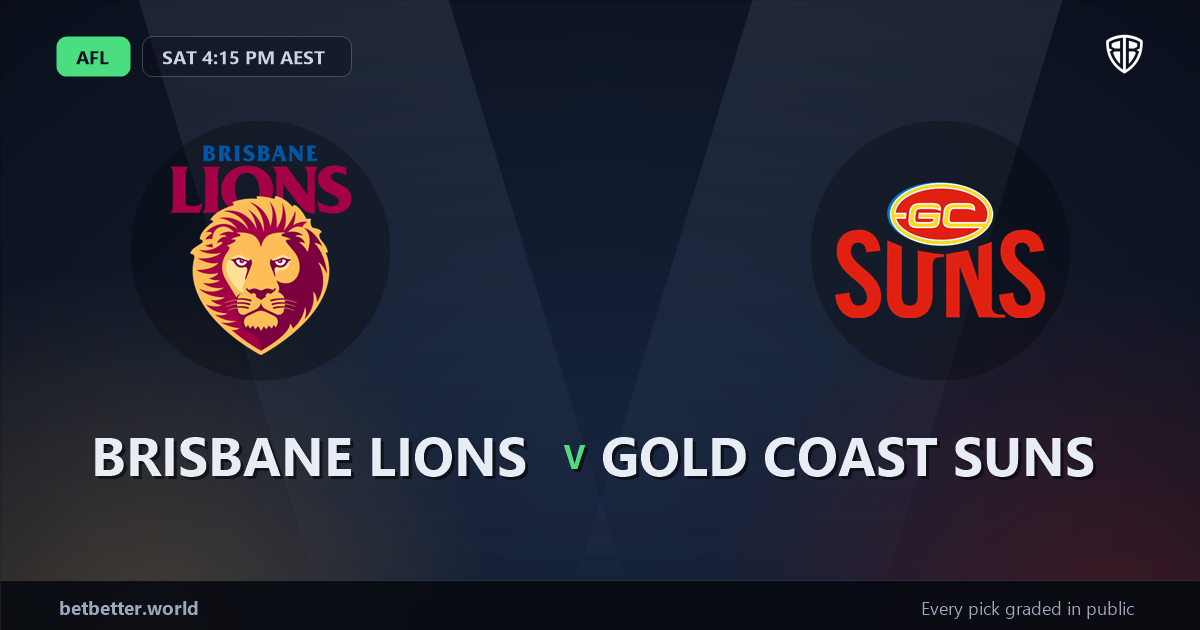 Brisbane Lions vs Gold Coast Suns Prediction & Same Game Multi picks Top SGM: Analytics Breakdown