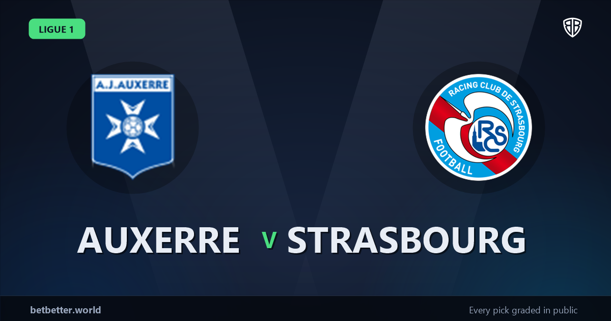 Auxerre vs Strasbourg Prediction & Same Game Parlay picks Value Parlay: Analytics Breakdown