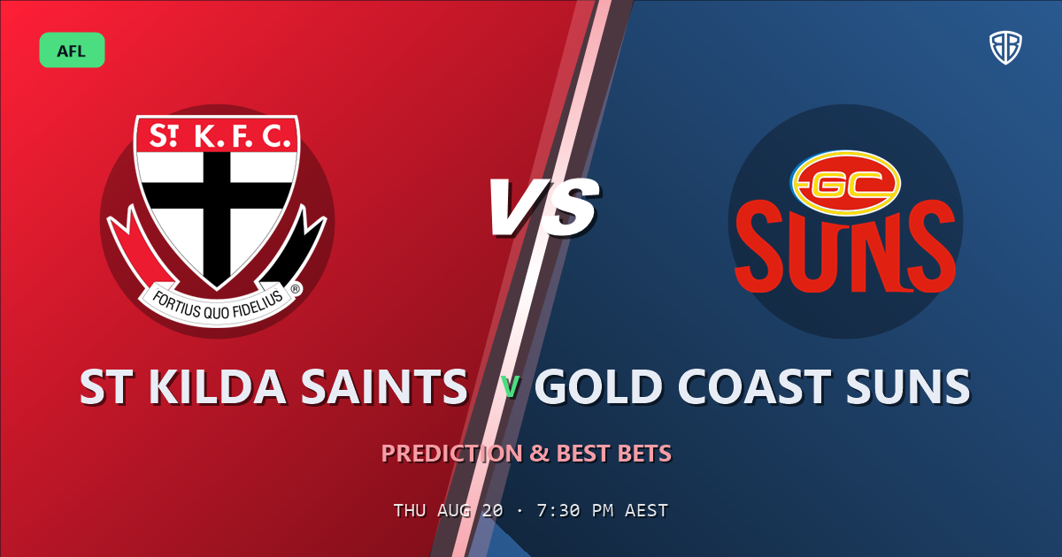 St Kilda Saints vs Gold Coast Suns Prediction & Picks: Full Match Breakdown & Bets