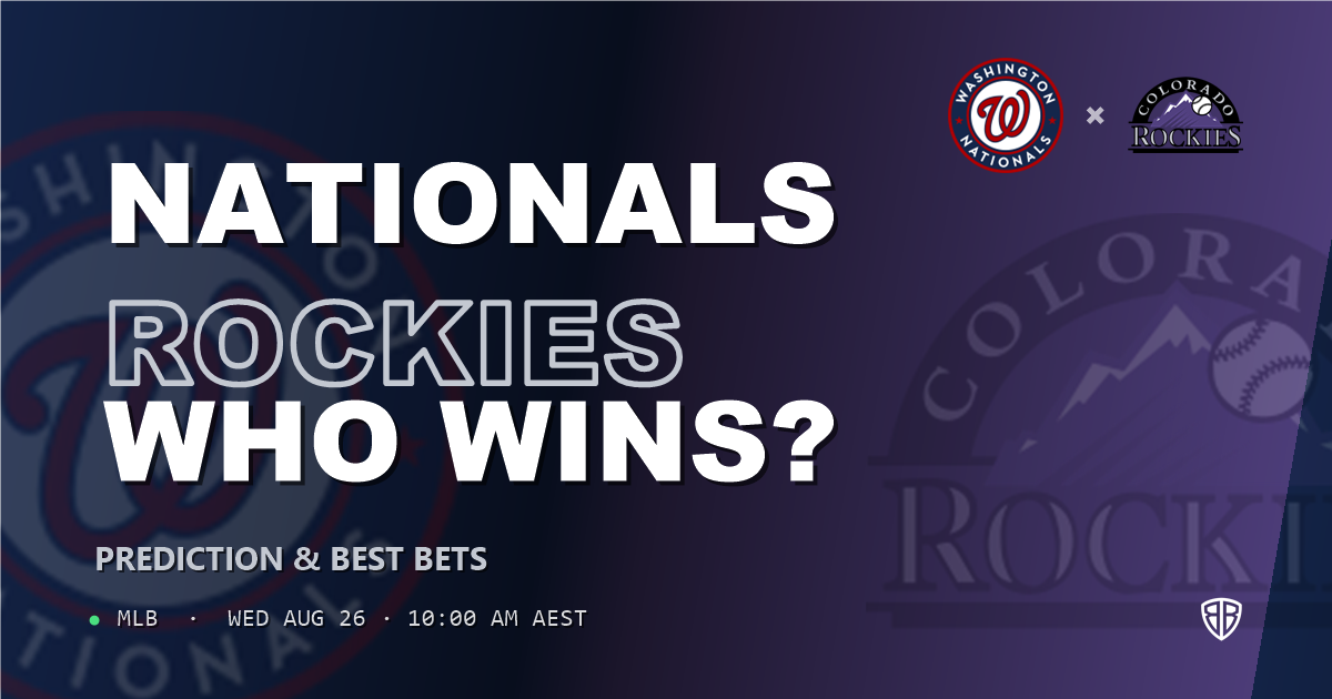 Washington Nationals vs Colorado Rockies Prediction and Picks, August 27, 2026