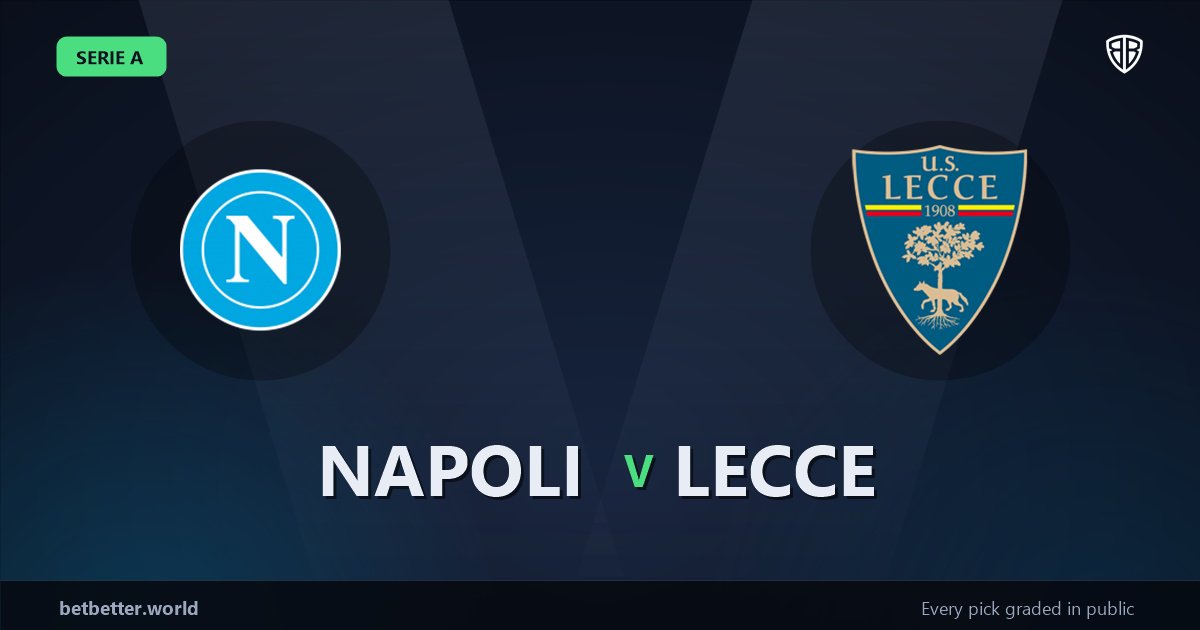 Napoli vs Lecce Prediction & Same Game Parlay picks Top SGP: Our Expert Serie A Analysis