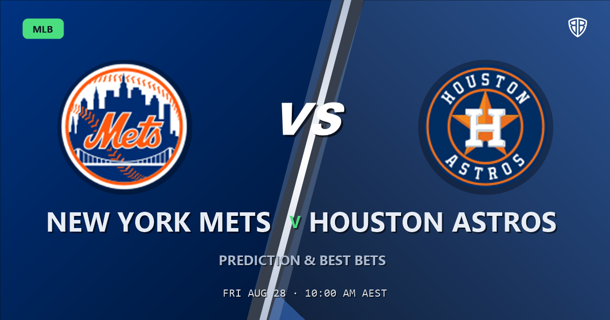 New York Mets vs Houston Astros Prediction and Picks, August 28, 2026