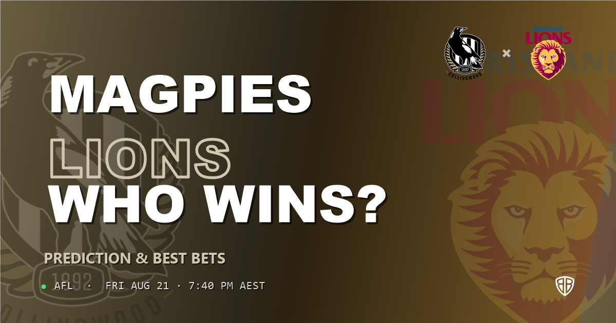Collingwood Magpies vs Brisbane Lions Prediction & Picks: Odds Analysis & Top Props