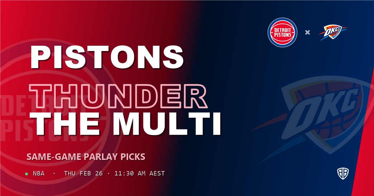 Detroit Pistons vs Oklahoma City Thunder Prediction & Same Game Parlay picks Key Insights: Our Expert Analysis