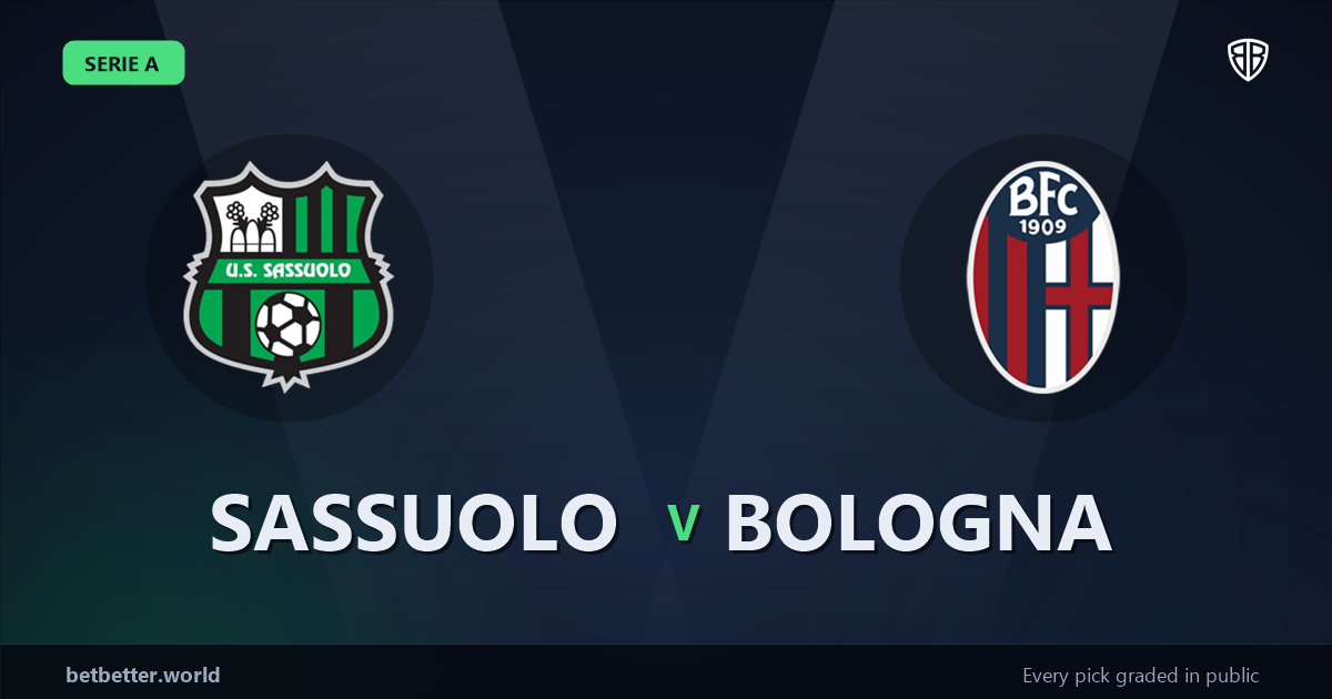 Sassuolo vs Bologna Prediction & Same Game Parlay picks Value Parlay: High-Value Opportunity