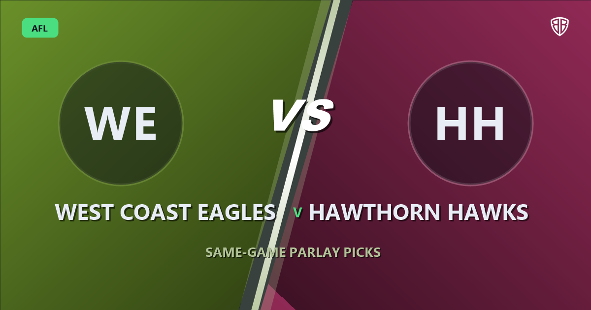 West Coast Eagles vs Hawthorn Hawks Same Game Multi Tips & Prediction