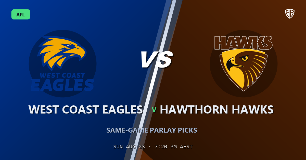 West Coast Eagles vs Hawthorn Hawks Prediction & Same Game Multi picks Value Multi: Smart Betting Angles