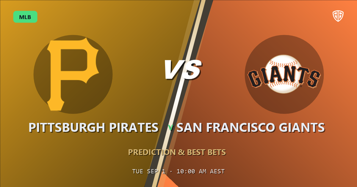 Pittsburgh Pirates vs San Francisco Giants Prediction and Picks, September 2, 2026