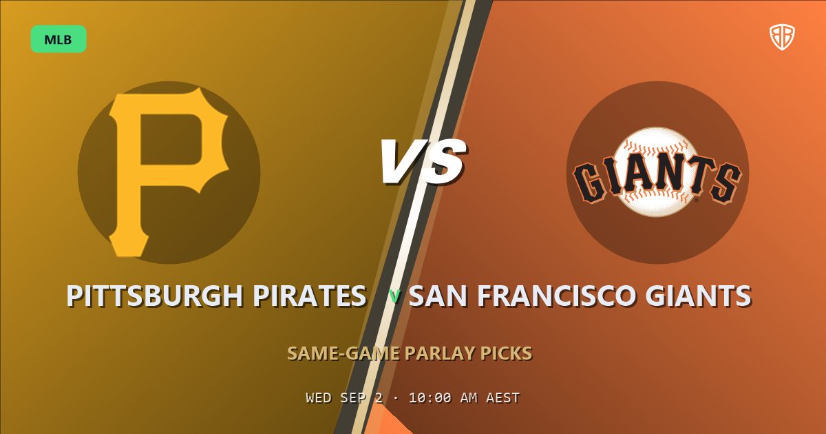 Pittsburgh Pirates vs San Francisco Giants Prediction and Same Game Parlay picks, September 3, 2026