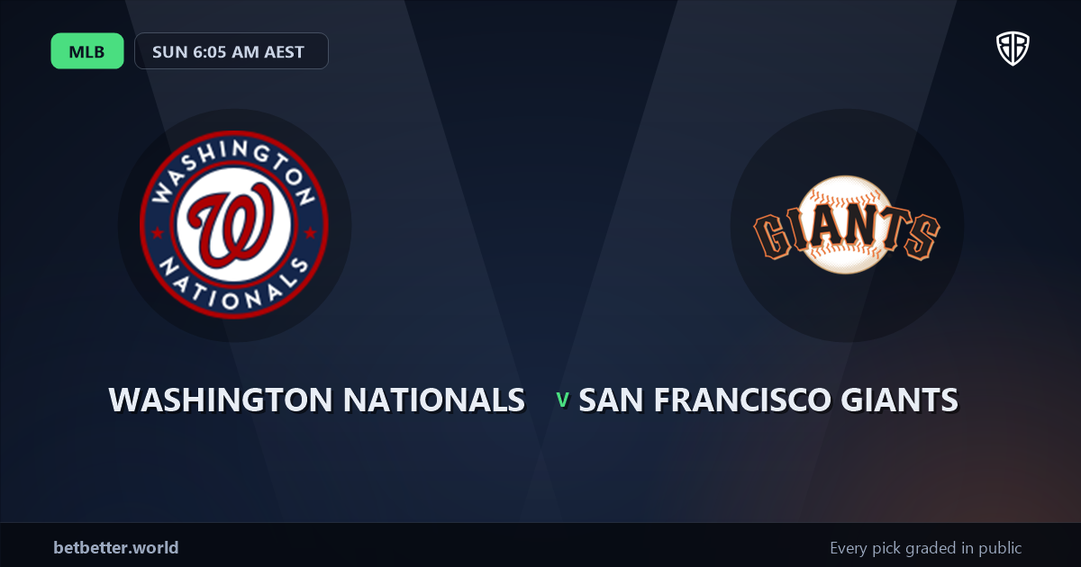 Washington Nationals vs San Francisco Giants Prediction & Picks: Expert MLB Betting Guide