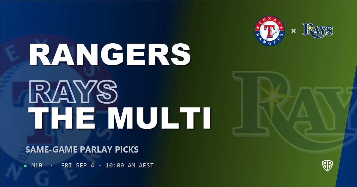 Texas Rangers vs Tampa Bay Rays Prediction and Same Game Parlay picks, September 3, 2026