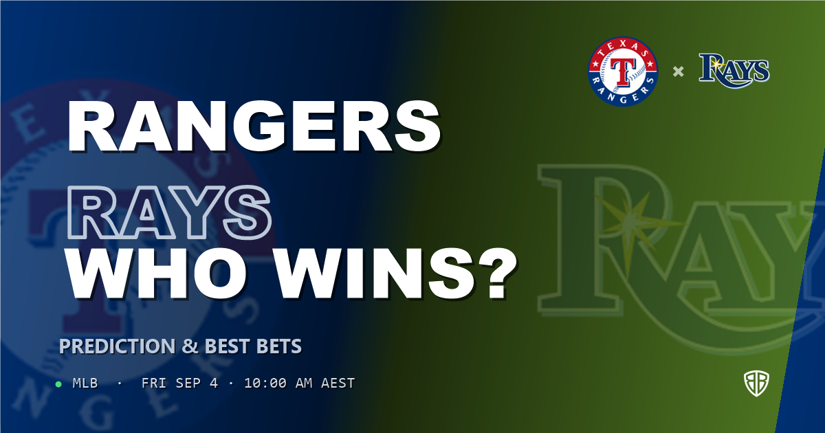 Texas Rangers vs Tampa Bay Rays Prediction and Picks, September 4, 2026