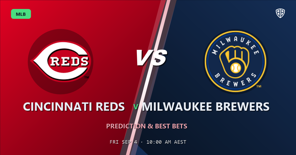 Cincinnati Reds vs Milwaukee Brewers Prediction and Picks, September 4, 2026
