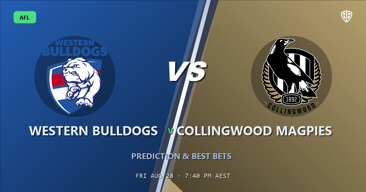 Western Bulldogs vs Collingwood Magpies Prediction & Picks (Ed Richards Key Factor): Odds Analysis & Top Props