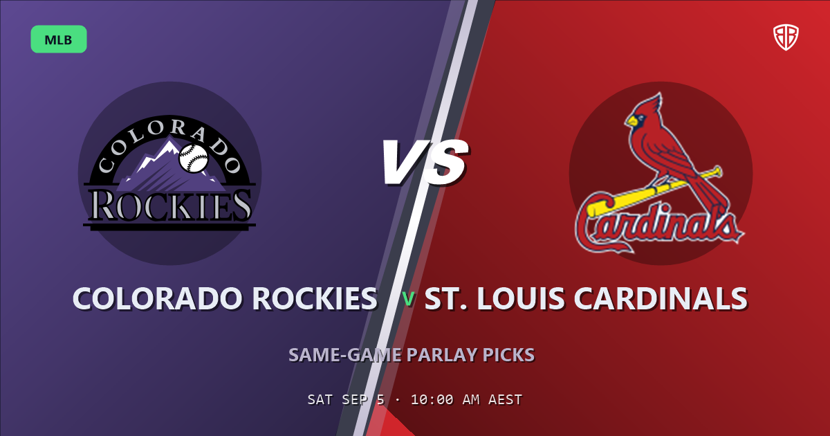 Colorado Rockies vs St. Louis Cardinals Prediction and Same Game Parlay picks, September 4, 2026