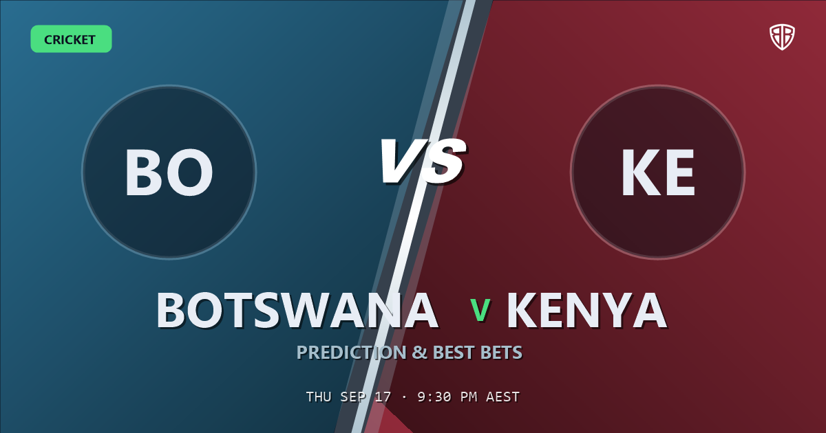 Botswana vs Kenya Prediction & Picks: Odds Analysis & Top Props