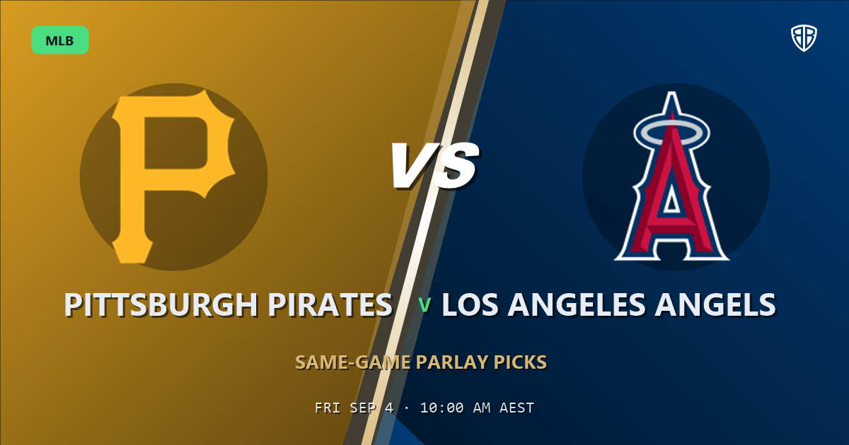Pittsburgh Pirates vs Los Angeles Angels Prediction and Same Game Parlay picks, September 4, 2026