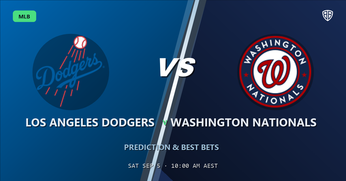 Los Angeles Dodgers vs Washington Nationals Prediction and Picks, September 4, 2026