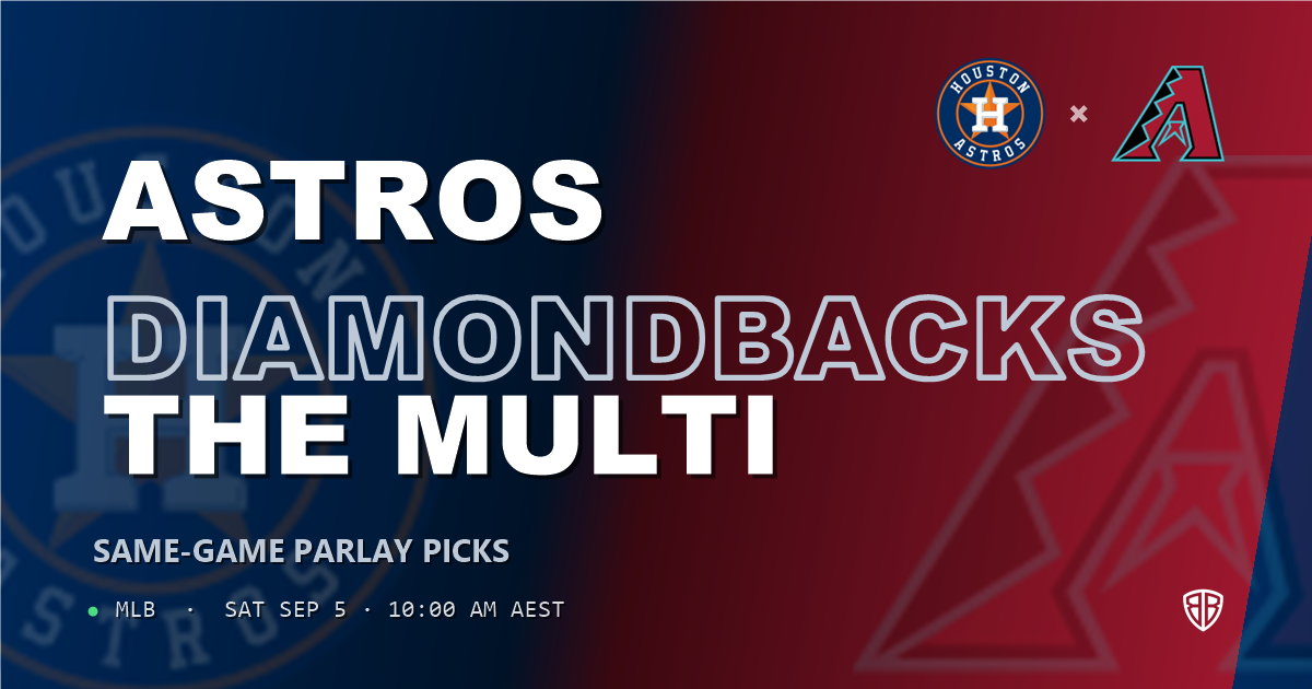 Houston Astros vs Arizona Diamondbacks Prediction and Same Game Parlay picks, September 4, 2026