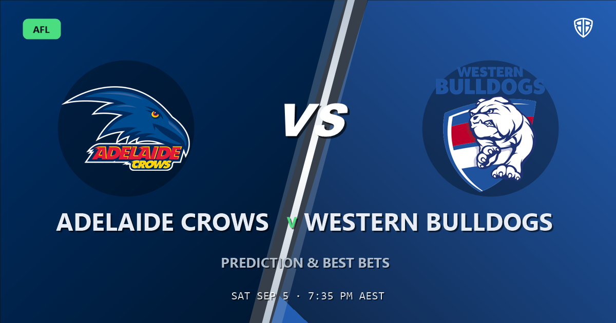 Adelaide Crows vs Western Bulldogs Prediction & Picks (Cody Weightman Key Factor): Odds Analysis & Top Props