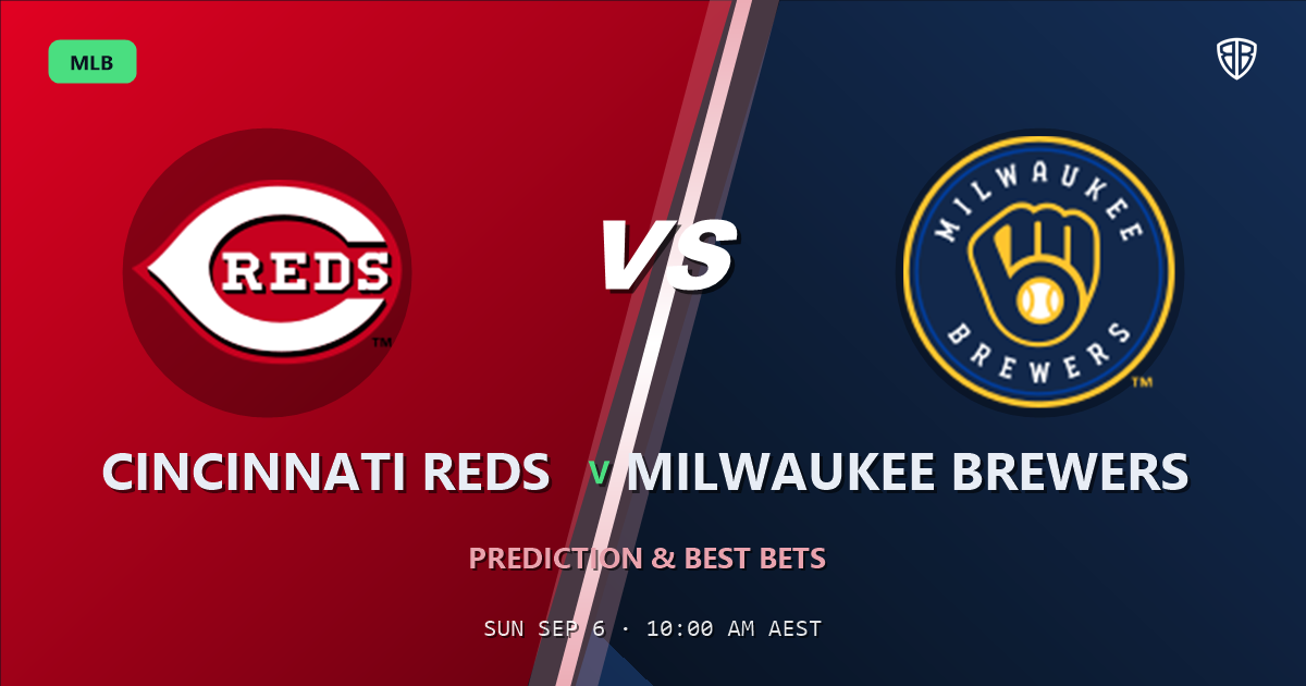 Cincinnati Reds vs Milwaukee Brewers Prediction and Picks, September 6, 2026